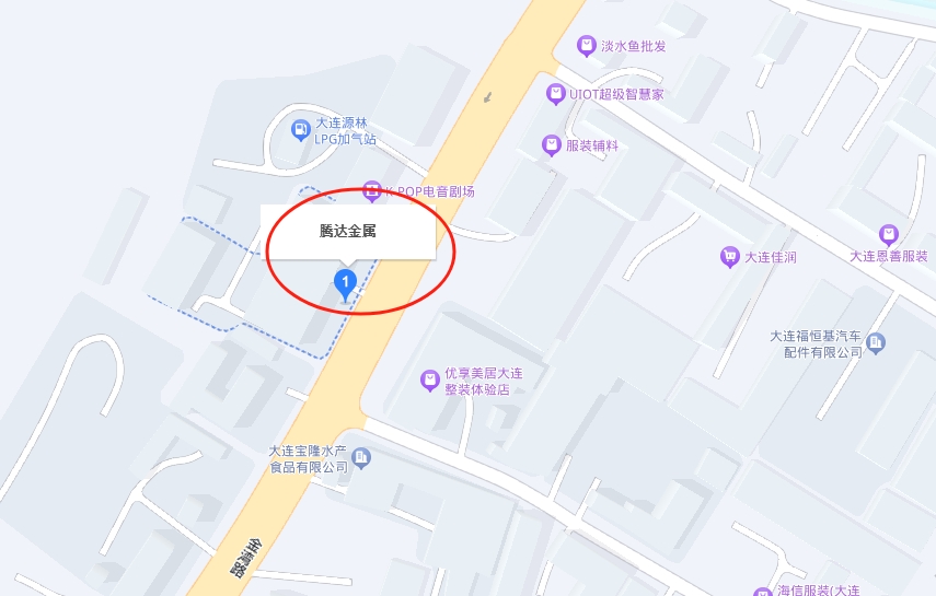 大连腾达金属构件有限公司地址